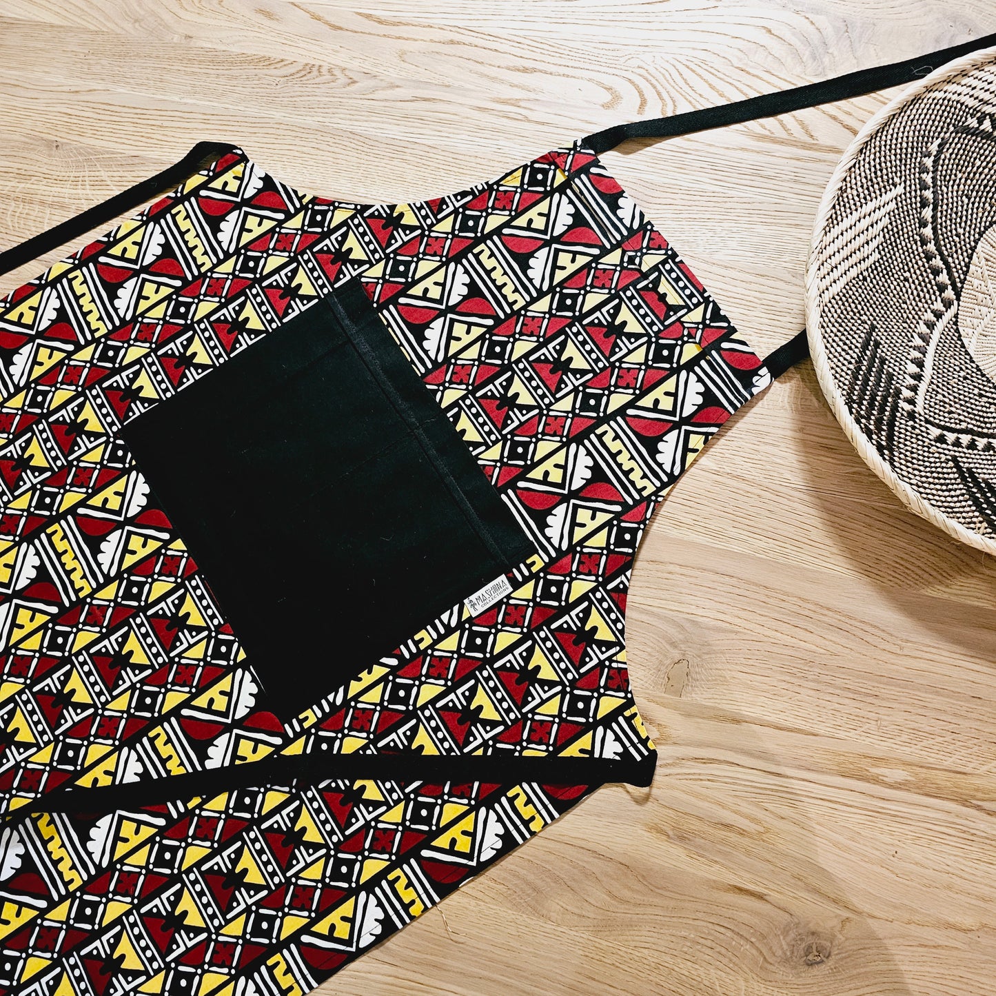 Handmade Apron and Matching Oven Gloves Set