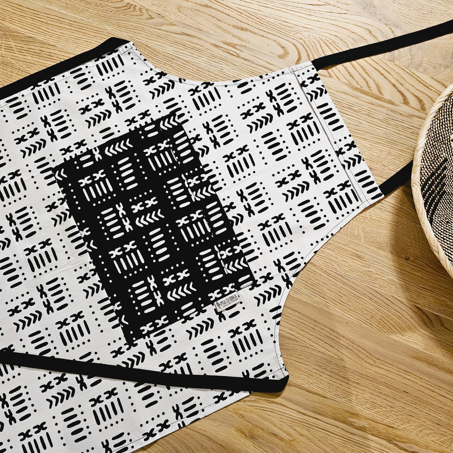 Handmade Apron and Matching Oven Gloves Set