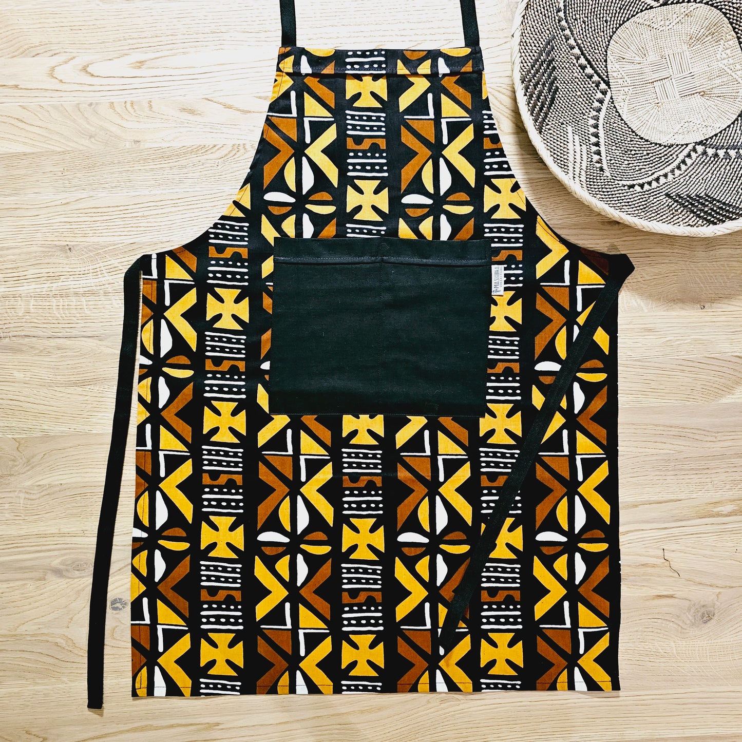 Handmade Apron and Matching Oven Gloves Set