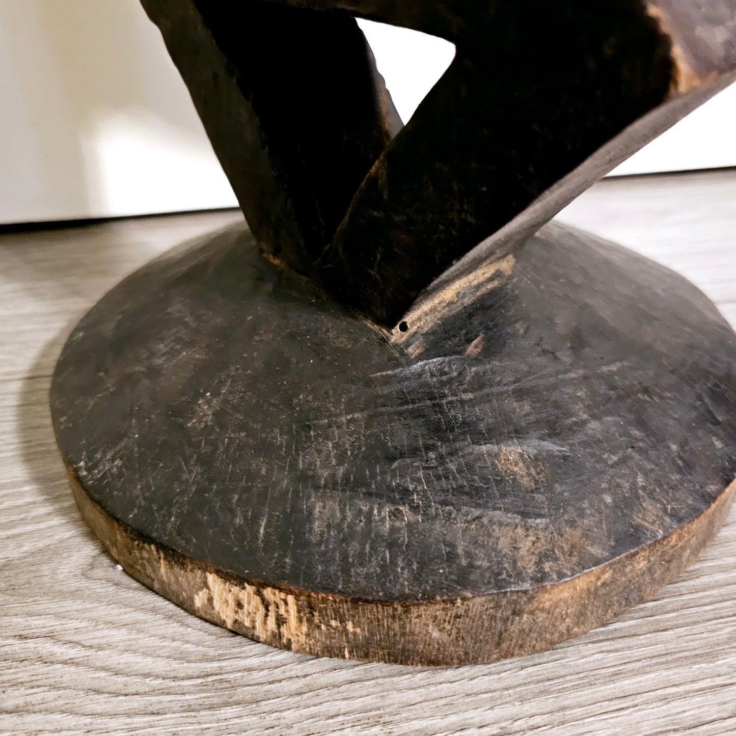 Vintage Antique Tonga Stool | Batonga Stool | Hand Carved Wooden Stool