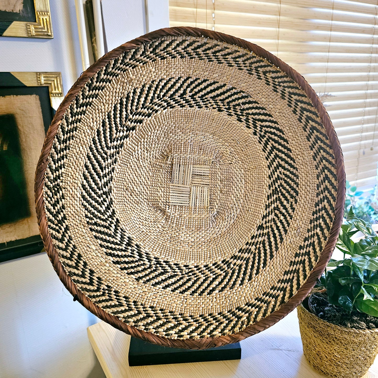 Handmade Wall Baskets | African Zimbabwe Baskets | Boho Wall Decor | E45.