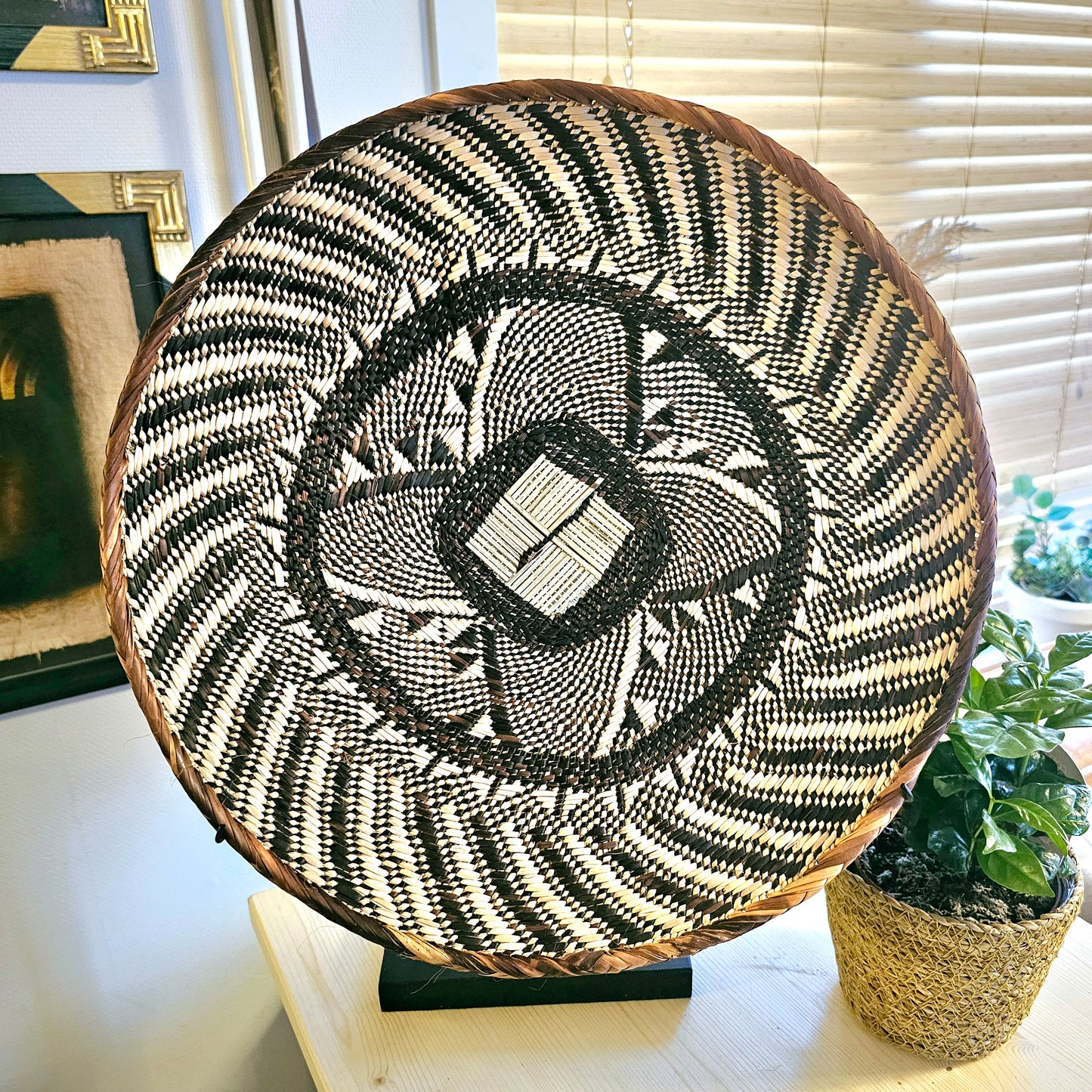 Handmade Wall Baskets | African Zimbabwe Baskets | Boho Wall Decor | E45.