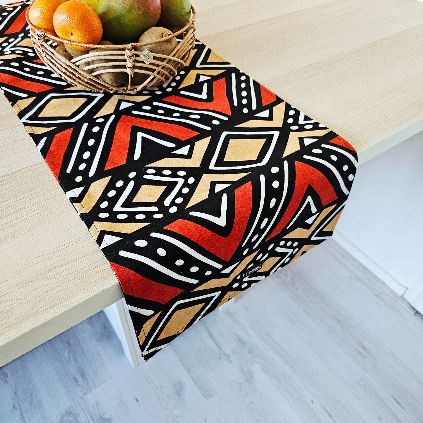 Set of 2 Table Runners 160x35cm | 180x35 | 200x35cm | 100% Cotton African Print Fabric