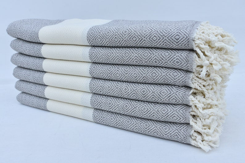 Hammam Towel | Beach Towel | Yoga Towel | 100x80cm made from 100% Turkish Cotton