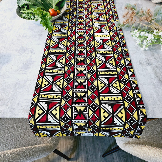 Table Runner 160x35cm | 180x35 | 200x35cm | 100% Cotton African Print Fabric