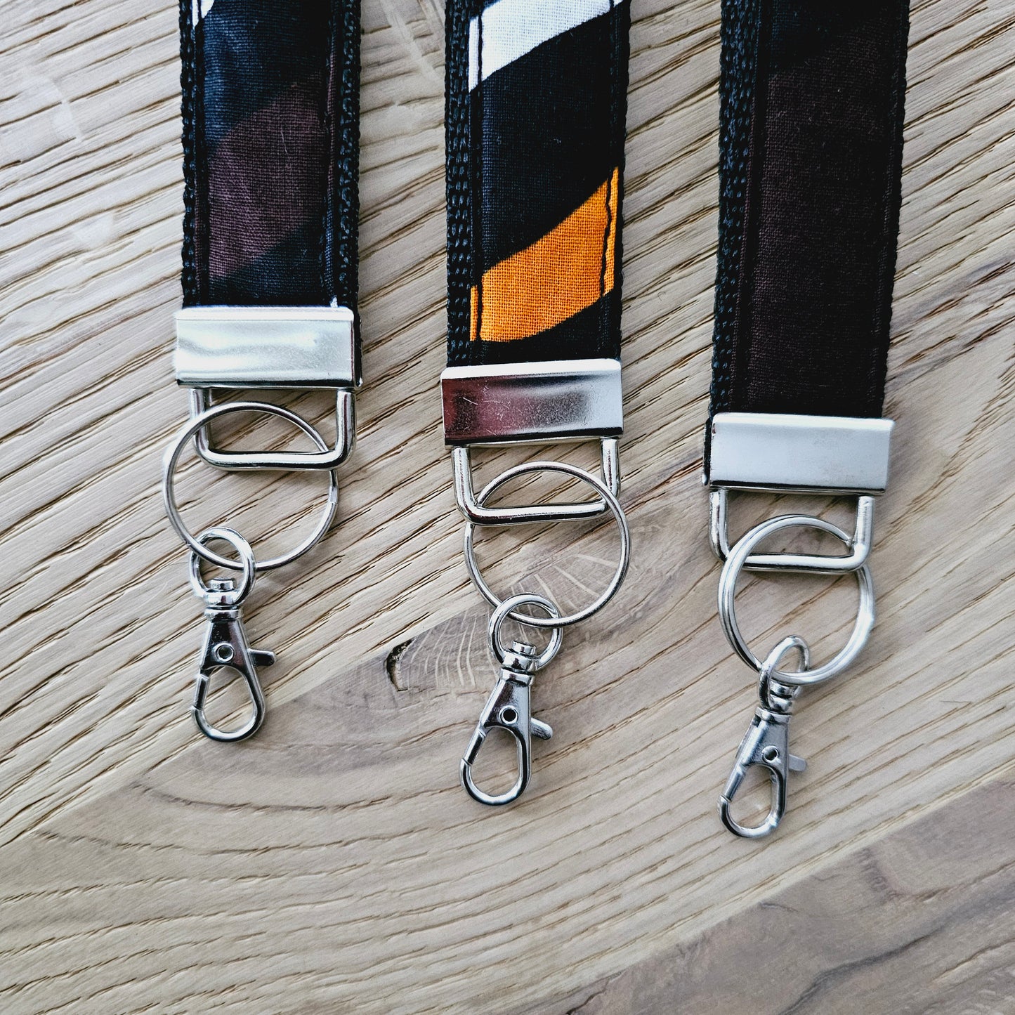 Set of 3 African Print  Key Fobs | Wristlet | Key Holder