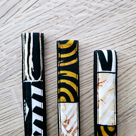 Set of 3 African Print Key Fobs | Wristlet | Key Holder