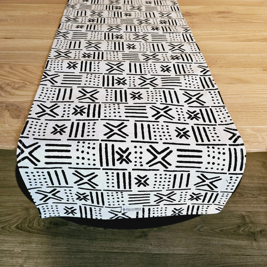 Table Runner and Set of 4 Placemats | 100% Cotton African Print Fabric