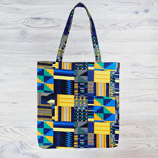 Handmade Tote Bag African Print | Beach Bag | Shopping Bag