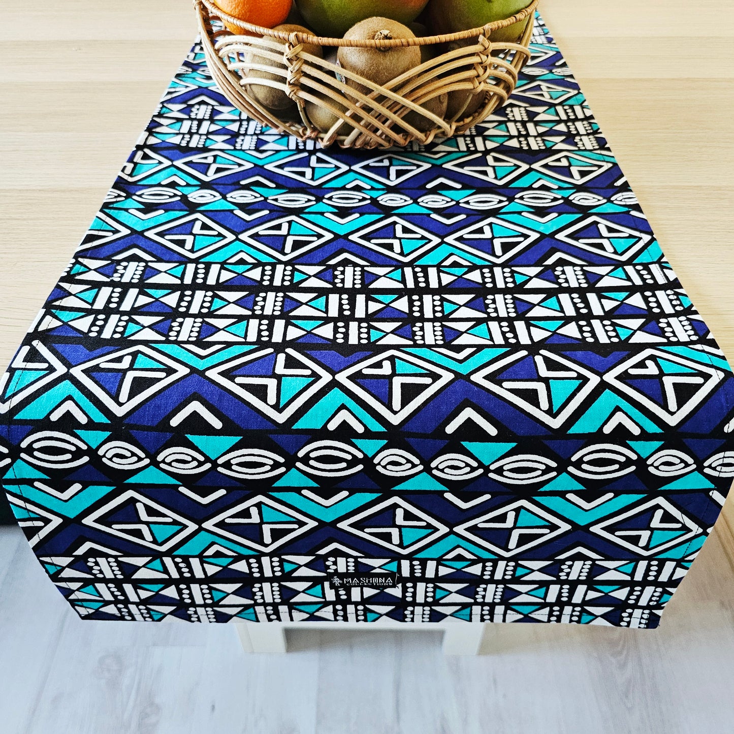 Table Runner 160x35cm | 180x35 | 200x35cm | 100% Cotton African Print Fabric