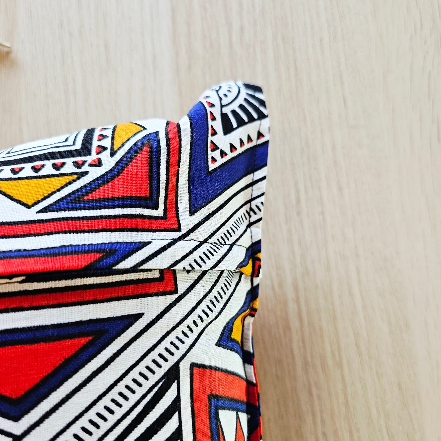 Set of 2 | 4 Cushion Covers |40x40cm | 100% Cotton Wax Ankara Fabric