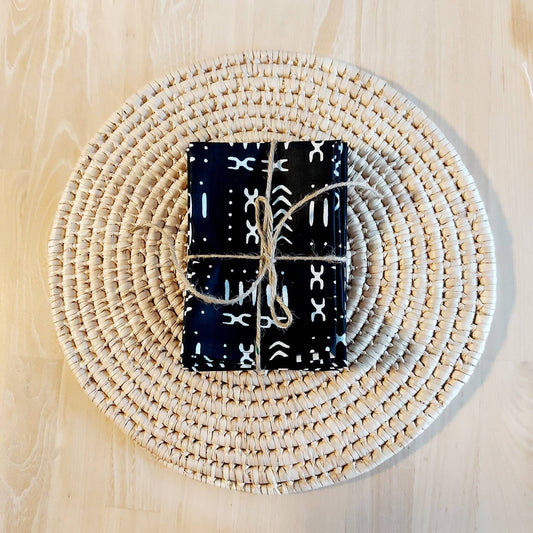 Set of 4 | 8 Napkins | 40x40cm | 100% Cotton African Print Fabric